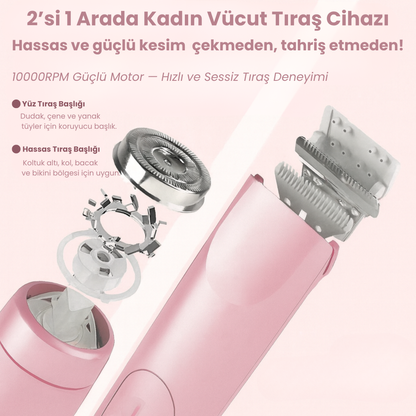 Puraura –  2’si 1 Arada Vücut Tıraş Cihazı